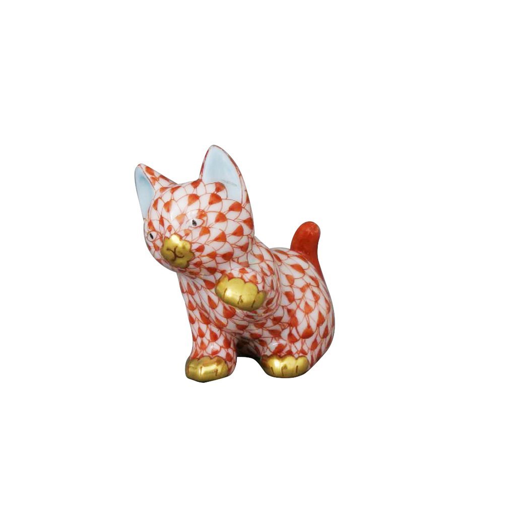 Herend Cat Sitting Small VH-Collectables-Goviers