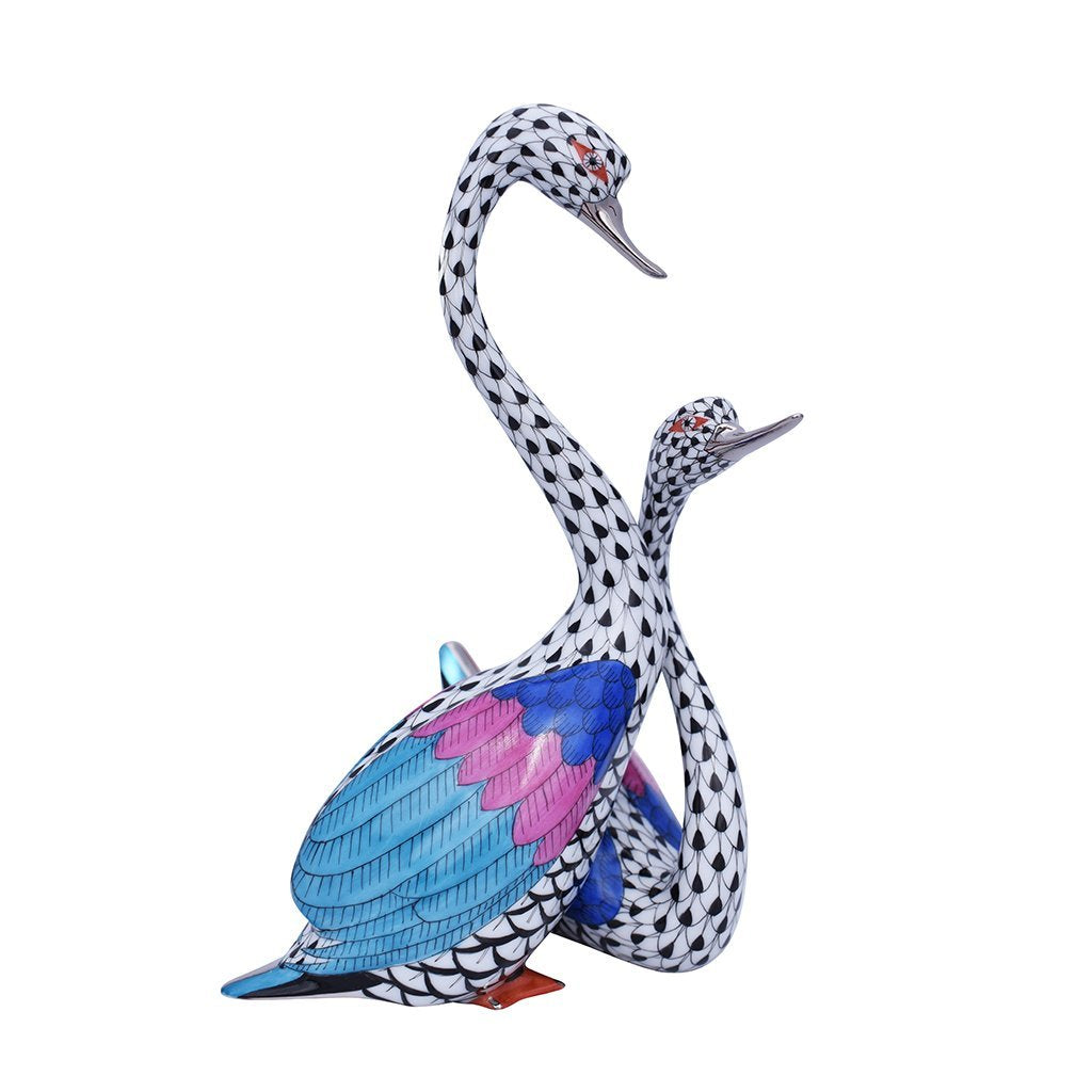 Herend Pair of Swans VHN-PT-Collectables-Goviers