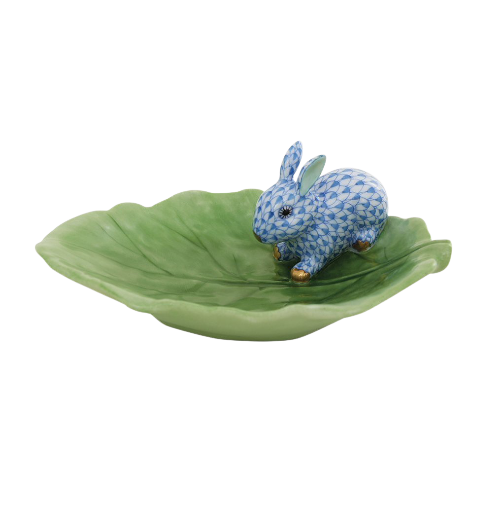 Herend Rabbit on cabbage leaf-Collectables-Goviers