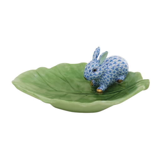 Herend Rabbit on cabbage leaf-Collectables-Goviers