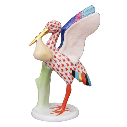 Herend Stork with Baby-collectables-Goviers