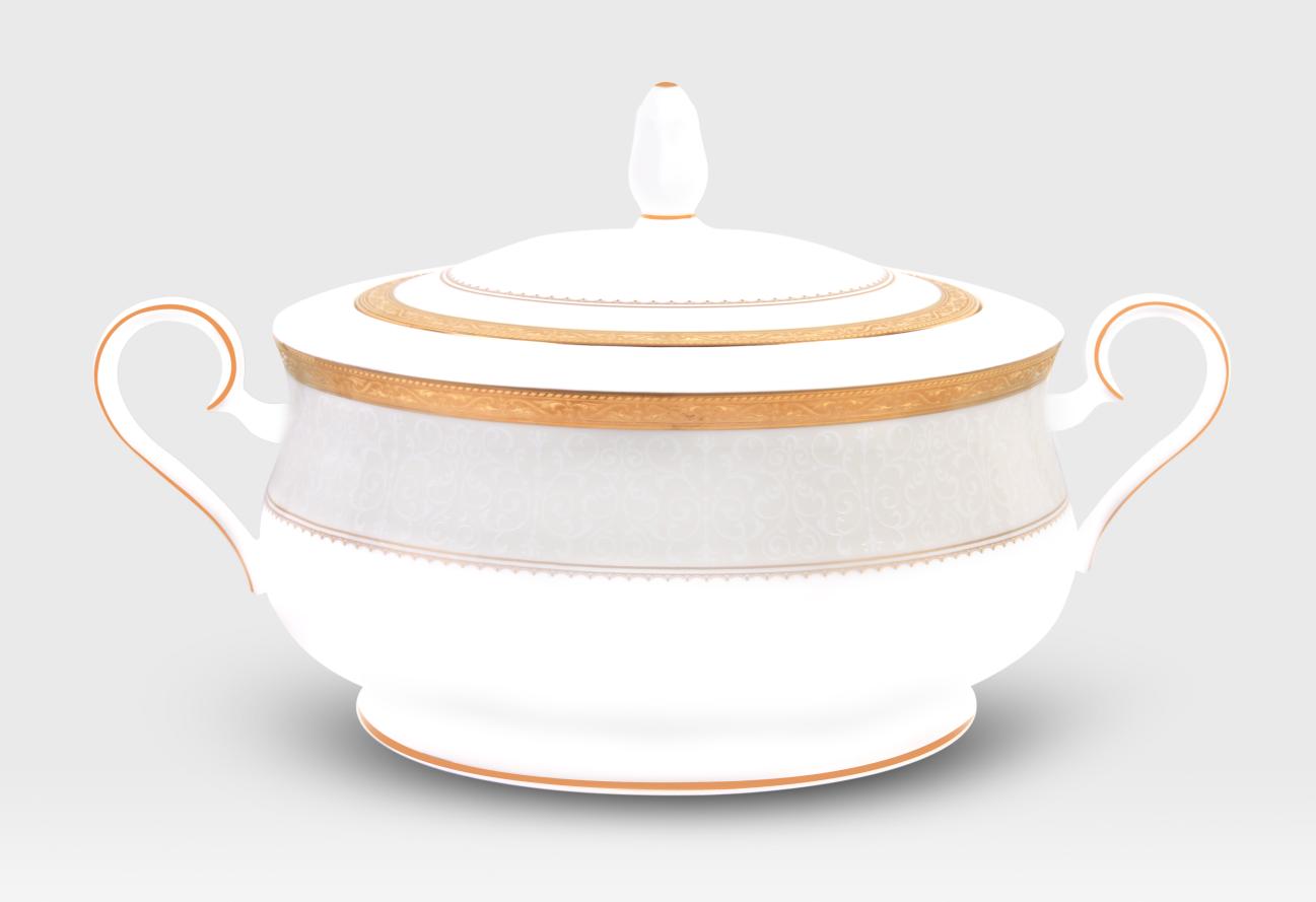 Odessa Gold Covered Vegetable Dish